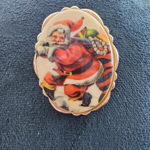 Vintage Santa Brooch